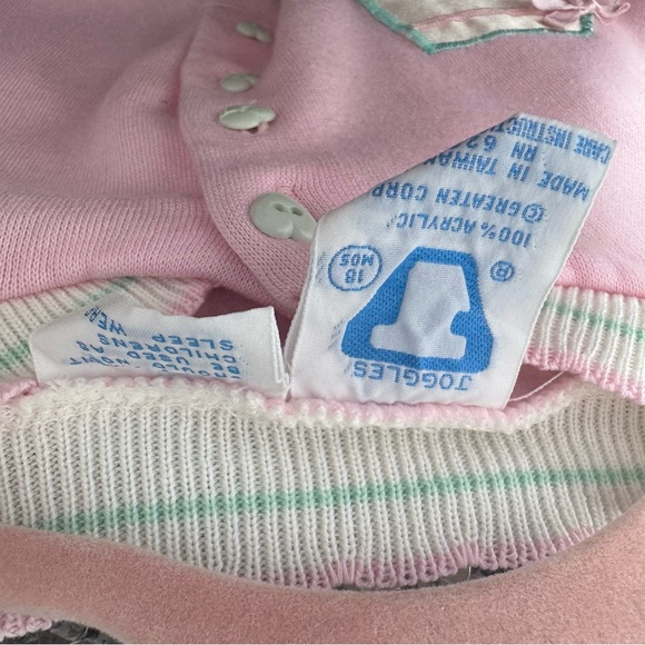 Joggles jumper 18MOS vintage heart buttons pastel teddy bears waterwell cute - Picture 6 of 11